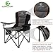 Camping World Portable Folding Collapsible Padded Oversized Camping Chairs with Steel Frame,Cup Holder Quad Lumbar Back – Heavy Duty Support 450 LBSthumb 2