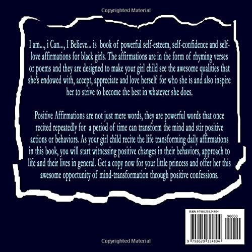 I Am I Can I Believe Positive Affirmations For Brown Girls Atkins Regina Amazon Com Books
