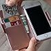 Dreem Fibonacci 2-in-1 Wallet-Case for iPhone 8-Plus & 7-Plus, Magnetic Detachable PC Slim-Case, Luxury Vegan Leather, RFID Protection, Smart 2-Way Stand, Gift-Box - Rose-Gold