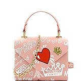 Trendeology Mini Top-Handle Heart Graphics Box Flap