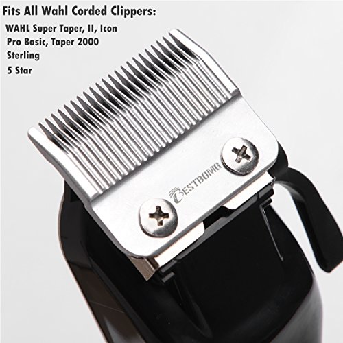 Professional Animal Standard Adjustable Replacement Trimmer Clipper Blades for Wahl 1006 substitute- Wahl #30-15-10 Blade Set substitute #1037-400 by BESTBOMG