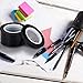 BBTO 6 Pieces Graphic Chart Tape Art Grid Marking Tapes Self-Adhesive Grid Marking Tapes Whiteboard Gridding Tapes, Black (6 mm Width)
