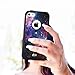 unnito iPhone 5C Case – Hybrid Commuter Case | Slim Cover with Hard Shell Design and Soft Inner Layer Compatible with iPhone 5C Black Case (Nebula Galaxy)