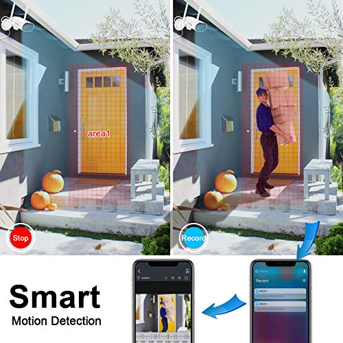 [8CH Expandable and Audio Recording] ANRAN All in One Wireless Security Camera System with 13\