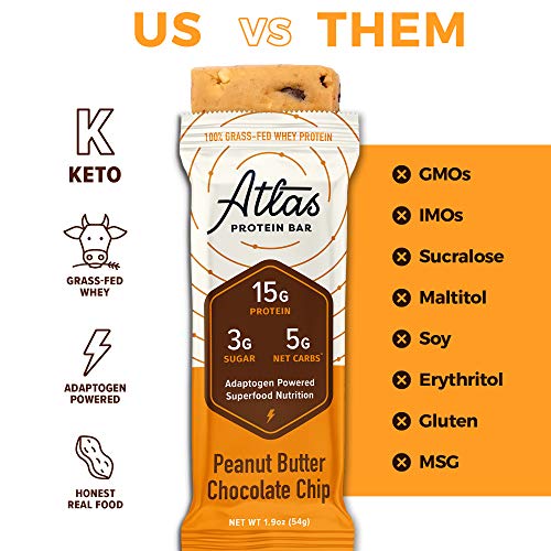 Atlas Bar Keto Protein Bars, Sample Pack High Protein, Low Sugar