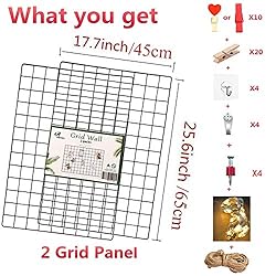 GBYAN Wall Grid 2 Pack Grid Wall Panels Wall