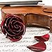 Personalized Gift Hand-Forged Wrought Iron Red Metal Rose - Valentine's Day Gift