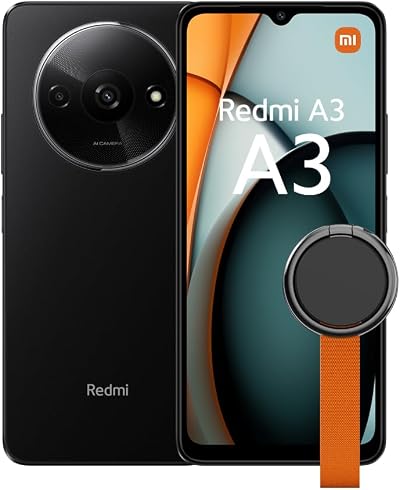 Xiaomi Redmi A3 Midnight Black Smartphone 3GB 64GB Helio G36 5000mAh UK
