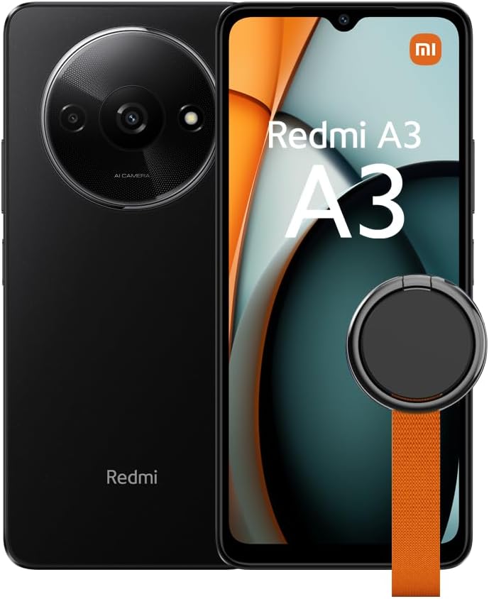 Xiaomi Redmi A3 Midnight Black Smartphone 3GB 64GB Helio G36 5000mAh UK