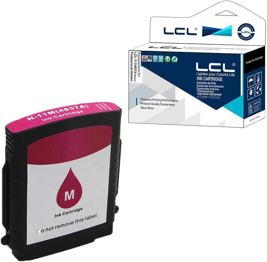 LCL Compatible Ink Cartridge 11 C4837A (1 Magenta) Replacement for HP Business Inkjet 1000 1100 1100d 1100dtn 1200 1200d