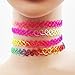 #1 Top Recommendedd Girls Choker-12 PCS Handmade Fashion Classical Girls or babies Gothic Tattoo Charm Choker Necklace Set