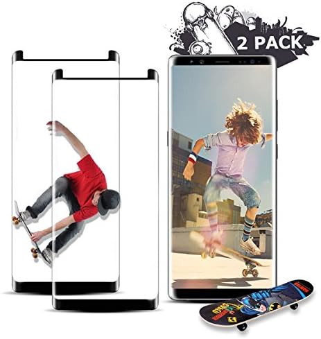 Lupaava Screen Protector for Galaxy Note 8, <2pack> Tempered Glass, Crystal Clear, 9H Hardness, 3D Touch Compatible, Glass Screen Protector Film