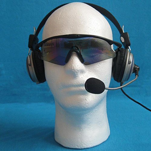 Male Styrofoam Mannequin Manikin Head Model Anshinto Foam Wig Hair Glasses Display (A)
