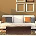 Sorbus Storage Bench Chest – Collapsible/Folding Bench Ottoman with Cover – Perfect Hope Chest, Pouffe Ottoman, Coffee Table, Seat, Foot Rest, and More – Contemporary Faux Leather, Large (Chocolate)