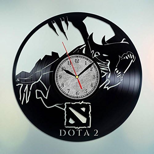 Dota 2 Vinyl Record Wall Clock - Get unique bedroom or nursery wall decor - Gift ideas for boys and girls Fantasy Film Unique Art Design