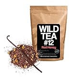 Organic Chamomile and Honeybush Tea with Vanilla Bean, Wild Tea #12 “Red Honey” Herbal Tea with Chamomile Flowers (8 ounce)
