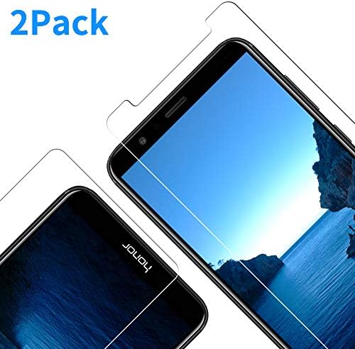 Vkaiy Honor 7x Screen Protector, Tempered Glass Huawei Honor 7x Screen Protector [2 Pack][Case Fridendly][9H Hardness][Crystal Clear][Scratch Resist] Screen Protector for Huawei Honor 7X