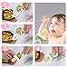 Baby Fruit Feeder Pacifier - Baby Food Feeder Fresh Food Feeder Infant Fruit Teething Toy, 2 Pack with 6 Silicone Sac and 1 Pacifier Clip (Army Green & Orange)