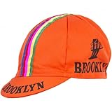 Giordana 2015 Brooklyn Team Cycling Cap - Orange with Stripes - One Size