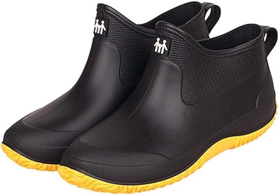 Amazon Kg8d レインブーツ メンズ 軽量 防滑 完全防水 ショートブーツ 滑り止め 雨靴 カジュアルビジネスシューズ 大きいサイズ サイドゴア レインシューズ 履きやすい 梅雨対策 普段用 レインシューズ
