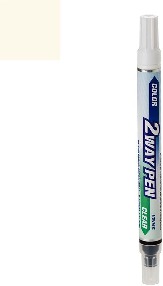 ExpressPaint 2WayPen - Automotive Touch-up Paint for Nissan Frontier - Cloud White Clearcoat QM1 - Color + Clearcoat Only