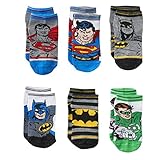 Toddler Boy Justice League 6-pack Crew Socks 2T-4T