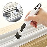 YiShine Portable 2-in-1 Multipurpose Window Groove Cleaning Brush with Dustpan, Corner Cranny Household Keyboard Detachable Brush Cleaning Tool