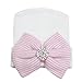 Ademoo Newborn Baby Girls Nursery Beanie Hospital Hat With Bow