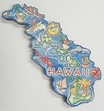Hawaii the Aloha State Artwood Jumbo Fridge Magnet
