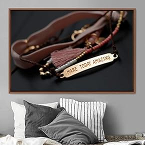 signwin Framed Canvas Wall Art Pressed Quotes 3D...