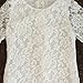 Flower Girl to crus Dress, Lace Dress 3/4 Sleeve Dress (White, 6-7 Years)