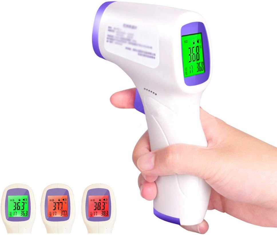YQYJX Infrared Non-Contact Electronic Thermometer Forehead Thermometer Multi-Function Household Three-Color Reminder Child Baby Adult