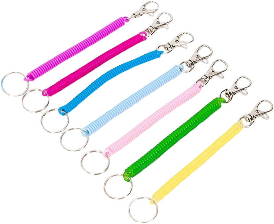 Amazon.co.jp Onior キーホルダー スプリングキーチェーン ストラップ キーリング 鍵ストラップ キーリングキーチェーン