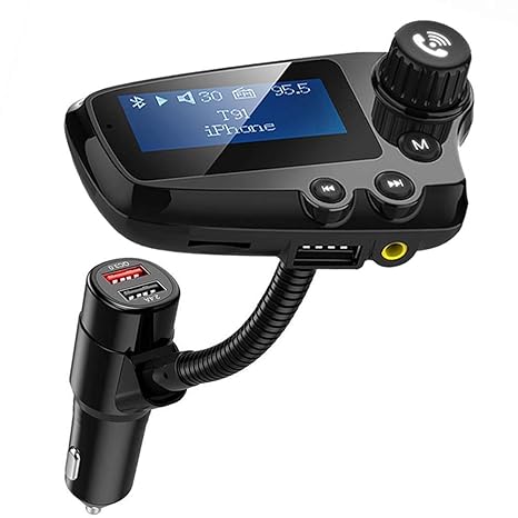 Amazon Com Kzedfd Car Charger Bluetooth 5 0 Fm Transmitter