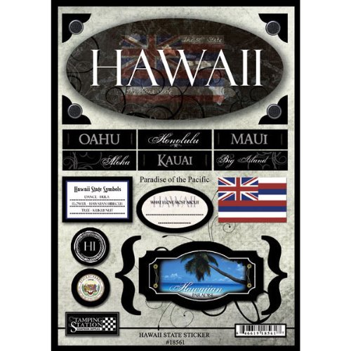 Amazon.com: Scrapbook Customs United States Hawaii State Cardstock ...