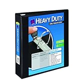 Avery Heavy Duty 2 Inch Black View Binder with One Touch EZDTM Ring (79692)