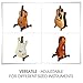 Guitar Stand for Acoustic/Electric/Classical Guitars and Violin, Ukulele, Bass, Banjo - Folding, Portable and Lightweight - for Concert & Travel - by Nordic Essentials
