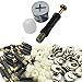Luckycivia 50 Sets Cam Fitting with Dowel 3-in-1 Hardware Connectors Furniture Side Connecting Pre-Inserted Nut Screw Eccentric Wheel