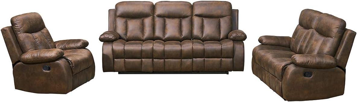 Amazon Com Betsy Furniture 3 Pc Microfiber Fabric Recliner Set