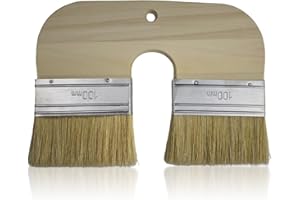 ZYNCUE Efficient Limewash Brush with U-Shaped Handle and Natural Bristles for Smooth Application on Walls and Ceilings, 200mm