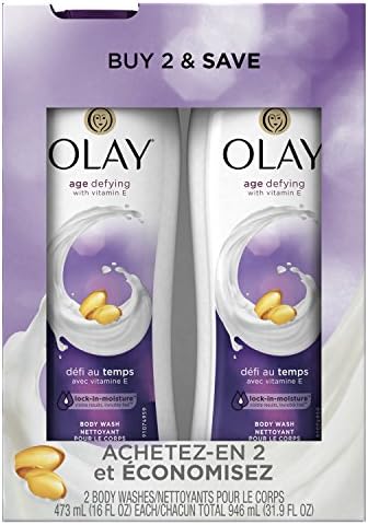Olay Body Wash with Vitamin E, 16 Fl Oz, 2 Count