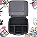 Portable Travel Makeup Bag Organizer | Cosmetic Case Organizer | 9.8'' Makeup Train Case with Adjustable Compartments | by TOP S.X.