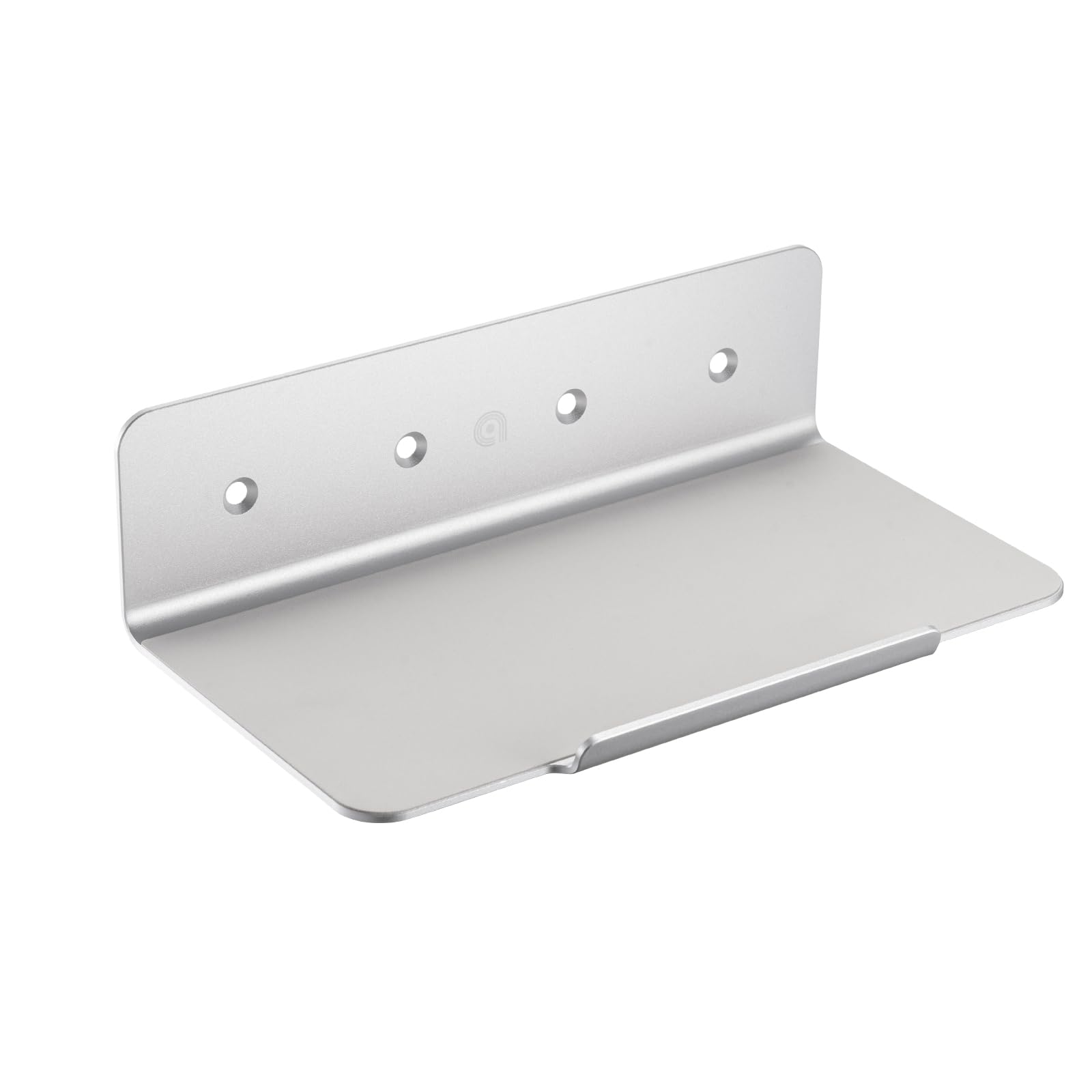 Photo 1 of 10''x6'' Deep Metal Floating Shelves for Wall,Heavy Duty Folating Metal Slelves with PU for Speakers, Router,Camera,Plants,Wall Mounted Shelves with Lip for Bedroom,Bathroom, Living Room,Silver