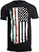 Irish-American Flag | America USA Ireland Heritage Pride Stylized Unisex T-Shirt-(Adult,XL) Black
