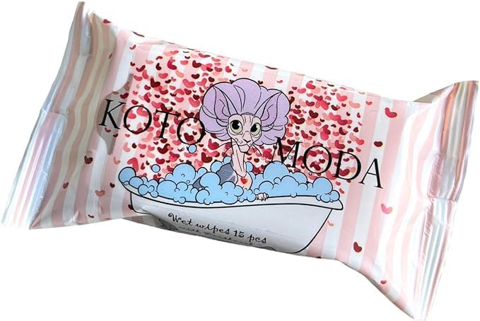 Kotomoda Wet wipes with panthenol for sphynx cat for everyday use (3Pack/45Count)