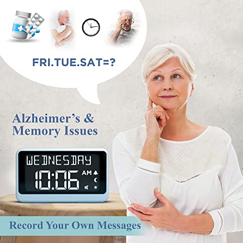 ORKA Talking Clock. Voice Recordable Medication Pill Reminder. Talking