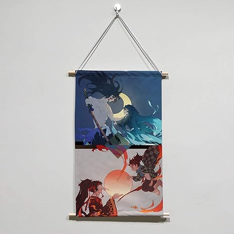 Amazon 鬼滅の刃 タペストリー かわいい おしゃれ 掛ける絵 ポスター 安い 掛け軸40 40cm 巻物 アニメ 萌えグッズ 壁掛けポスター 時透 無一郎 継国 縁壱 黒死牟 9 アニメ 萌えグッズ 通販