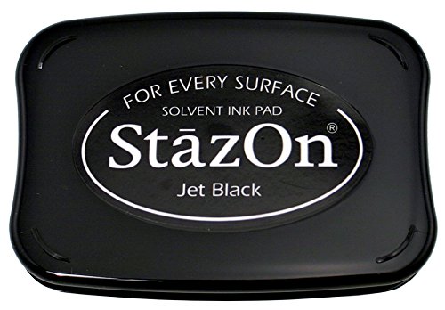 Tsukineko Full-Size StazOn Multi-Surface Inkpad, Jet Black