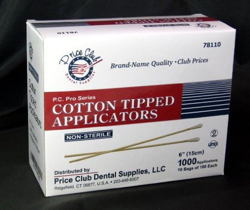 Value-Pack 2,000 x 6" (Inches) Cotton-Tipped Applicator / Cotton swab / Q-Tips