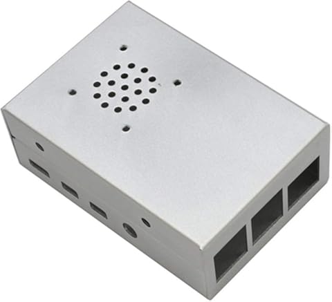Rouku Ajuste para Raspberry Pi 4 Caja de Metal Caja Protectora Caja de Carcasa Piezas de Repuesto para Raspberry